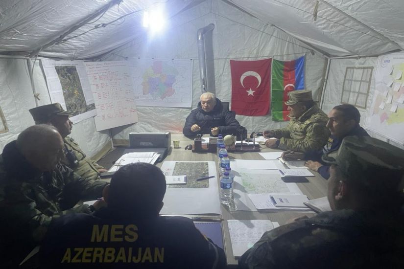 FHN-in zəlzələ bölgəsindəki qərargahında növbəti toplantı keçirildi