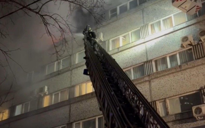 Moskvada hoteldə yanğın olub, 6 nəfər ölüb