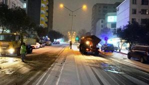 Bakının küçə və prospektləri gecə qardan təmizləndi -       FOTO — foto 9