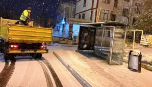 Bakının küçə və prospektləri gecə qardan təmizləndi -       FOTO — foto 2
