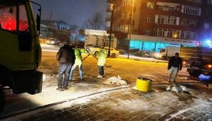 Bakının küçə və prospektləri gecə qardan təmizləndi -       FOTO — foto 3
