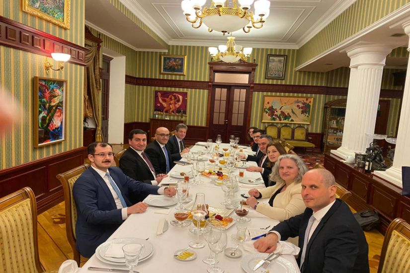 Hikmət Hacıyev İsrail XİN-in yüksək səviyyəli rəsmilərini qəbul etdi -   FOTO
