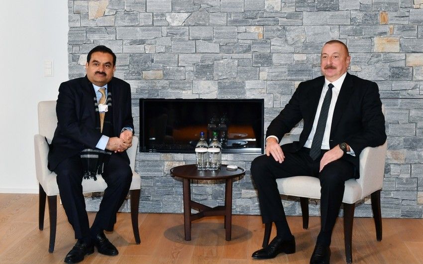 Prezident Davosda "Adani Group" şirkətinin təsisçisi və sədri ilə görüşdü -   YENİLƏNDİ
