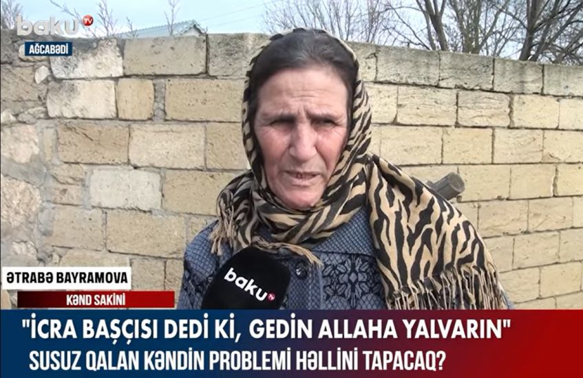 İcra başçısındən sakinlərə: “Gedin Allahınıza yalvarın” -     VİDEO