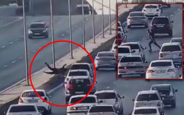Bakıda qəfil yola çıxan piyadanın dəhşətli ölümü -     VİDEO
