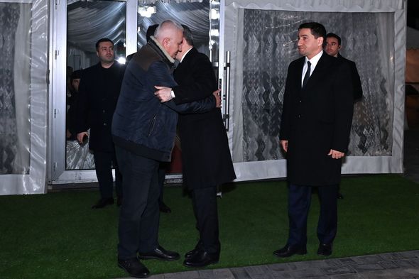 Ceyhun Bayramov və Hikmət Hacıyev Orxan Əsgərovun yas mərasimində olublar