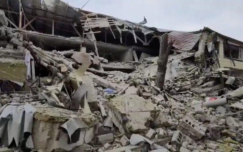 Rusiya hərbçilərinin olduğu xəstəxanada partlayış olub, onlarla ölən var