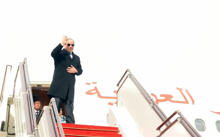 Misir Prezidentinin Azərbaycana səfəri başa çatdı