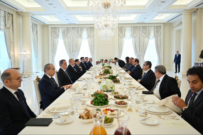 Prezident İlham Əliyevin adından Əbdülfəttah Əs-Sisinin şərəfinə nahar verilib