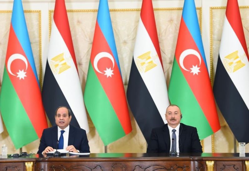 Azərbaycan və Misir prezidentləri mətbuata bəyanatlarla çıxış etdilər -   YENİLƏNDİ