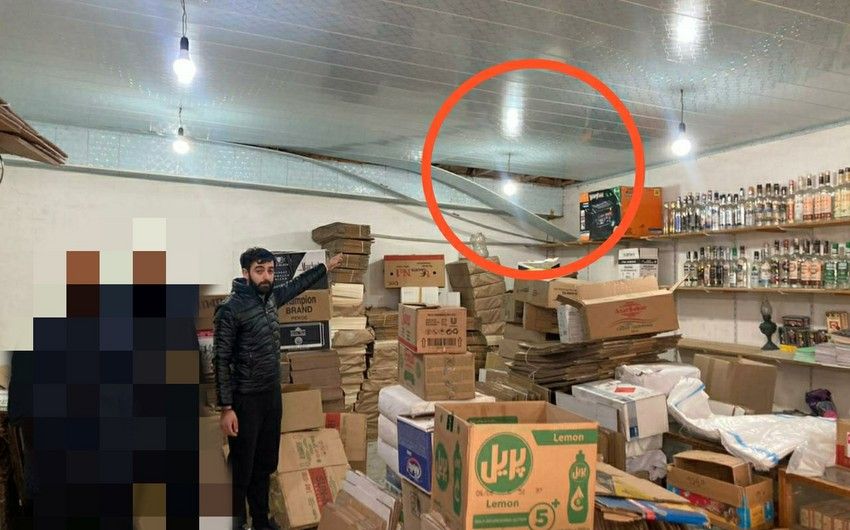 Mağazanın damını sökərək oğurluq edən şəxs tutuldu