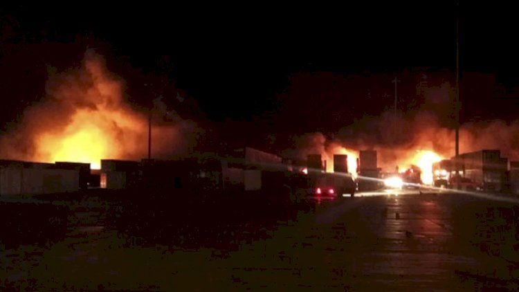 İsrailin döyüş təyyarələri SEPAH-ın avtomobil karvanını bombaladı -       VİDEO