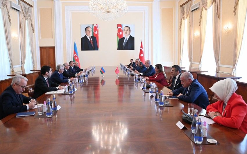 Əli Əsədov Türkiyə Böyük Millət Məclisinin sədri ilə görüşdü