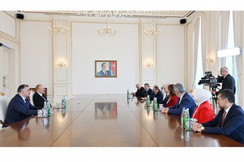 Prezident İlham Əliyev TBMM sədrini qəbul etdi -     YENİLƏNDİ
