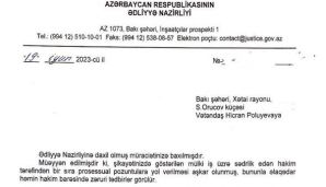 Hakimin çıxardığı qərarda pozuntular aşkarlandı: Nazirlik işə qarışdı -       FOTO — foto 1