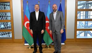 Brüsseldə Prezident İlham Əliyevin Avropa İttifaqı Şurasının Prezidenti Şarl Mişellə görüşü olub -   YENİLƏNDİ — foto 1