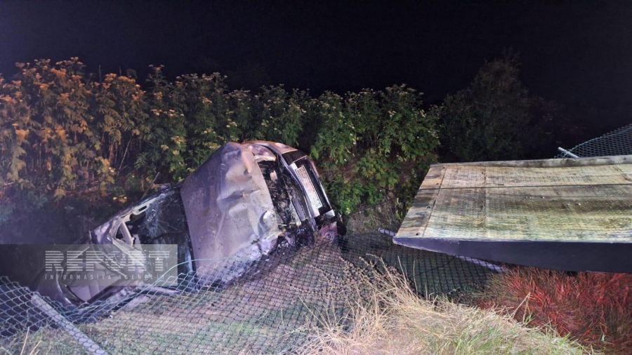 Azərbaycanda polis yol qəzasında həyatını itirdi