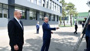 Prezident İlham Əliyev Cəlilabad Dövlət Peşə Təhsil Mərkəzinin açılışında iştirak etdi -     YENİLƏNDİ — foto 1