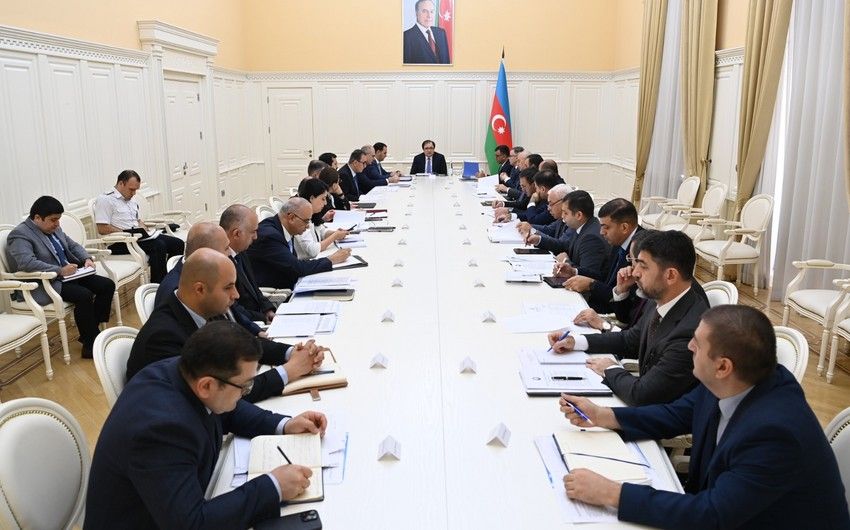 Nazirlər Kabinetində Naxçıvanla bağlı iclas keçirildi