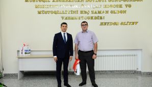 Naftalanda mətbuat nümayəndələri ilə görüş keçirildi -   FOTOLAR — foto 8