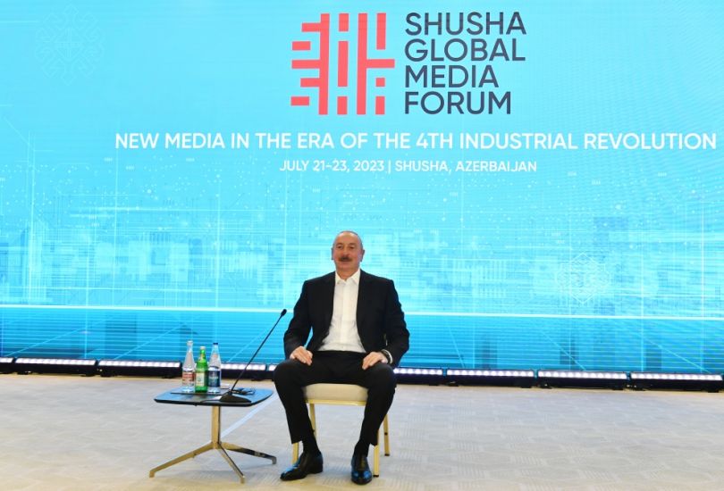 Şuşada Qlobal Media Forumu keçirilir, Prezident İlham Əliyev Forumda çıxış edir -       VİDEO