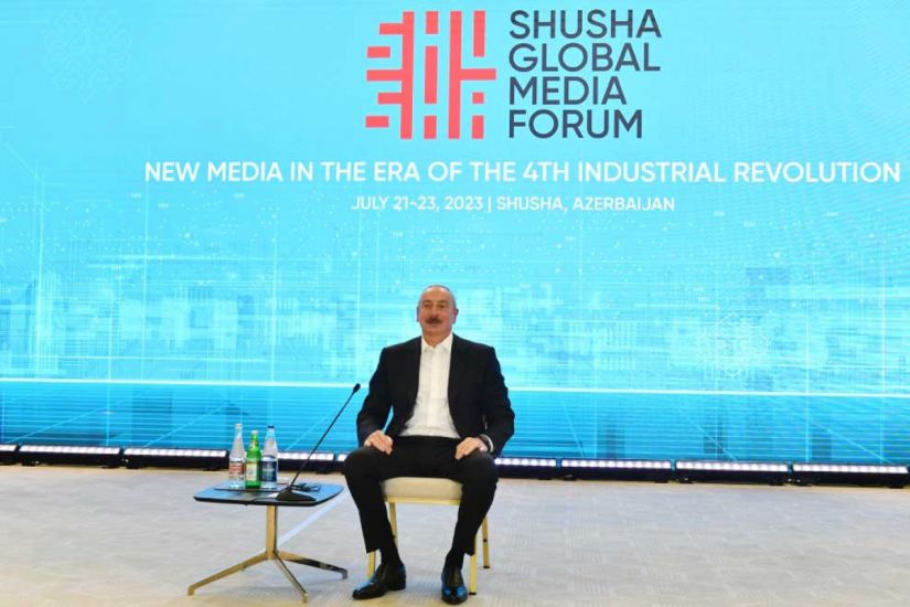 Şuşada Qlobal Media Forumunun açılış mərasimi keçirilib, Prezident çıxış edib