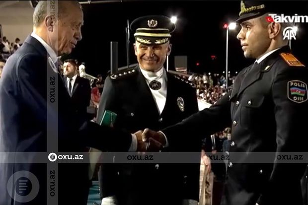 Ərdoğanla azərbaycanlı polis arasında maraqlı dialoq: "Qardaşım İlham Əliyevə  salam söylə" -       VİDEO