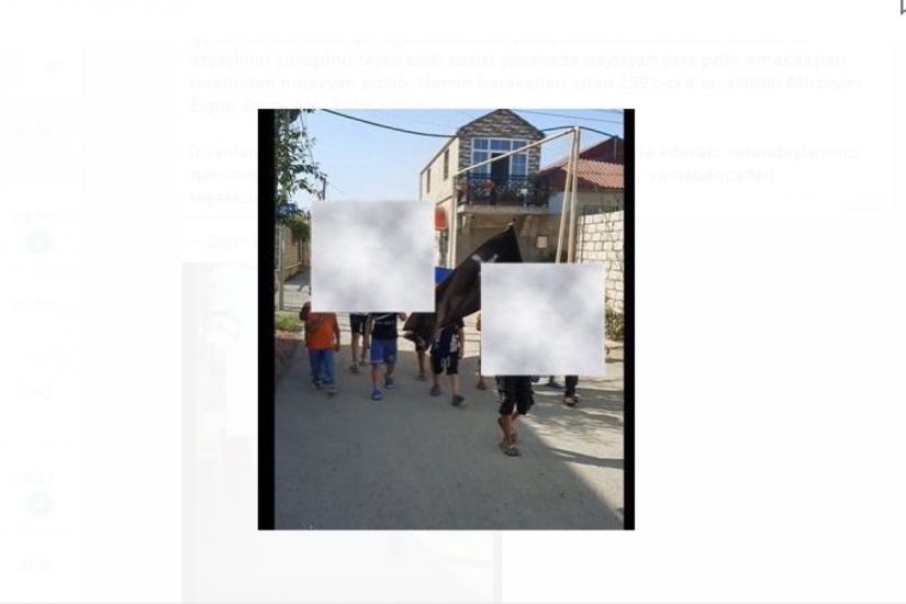 Bakıda azyaşlıların dini yürüşünü təşkil edən şəxs saxlanıldı