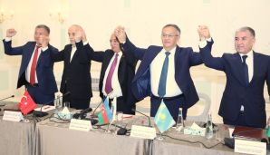Şuşada Türk Dövlətlərinin Həmkarlar İttifaqları Təşkilatının yaradılması haqqında müqavilə imzalandı -   FOTOLAR — foto 5