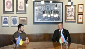 Azərbaycan və Ukrayna prezidentlərinin görüşü olub -     FOTO - YENİLƏNDİ — foto 1