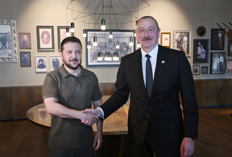 Azərbaycan və Ukrayna prezidentlərinin görüşü olub -     FOTO - YENİLƏNDİ