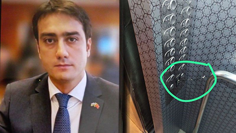 Hakimin lift düyməsini qırmasının səbəbi məlum oldu