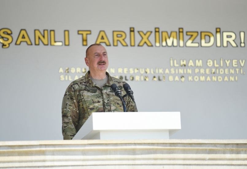 İlham Əliyev: Ulu Öndərin Azərbaycan Ordusunun formalaşmasında xüsusi rolu var
