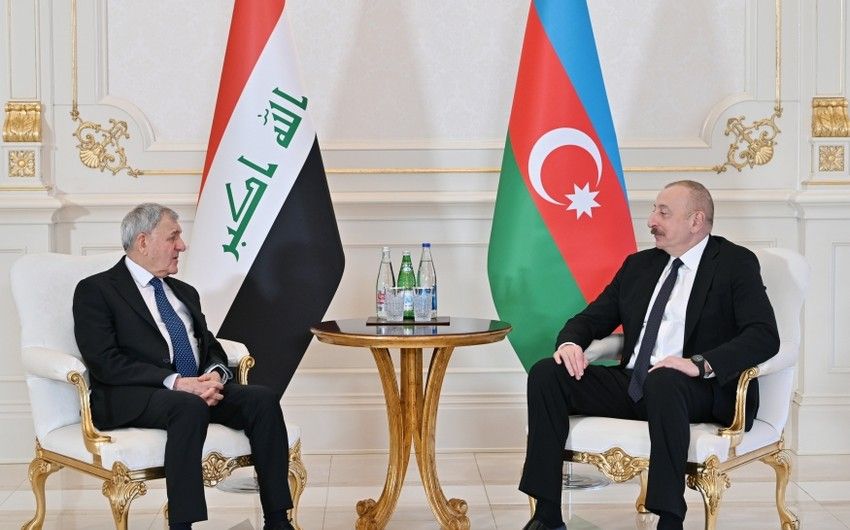 Prezident İlham Əliyev İraq Respublikasının Prezidenti Əbdüllətif Camal Rəşid ilə görüşdü -   YENİLƏNDİ