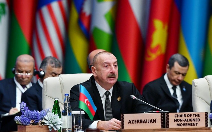 İlham Əliyev: Azərbaycan Qoşulmama Hərəkatının təsisatlanması istiqamətində fəal şəkildə çalışıb