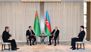 Azərbaycan və Türkmənistan prezidentləri görüşdü -   YENİLƏNDİ - FOTOLAR — foto 1