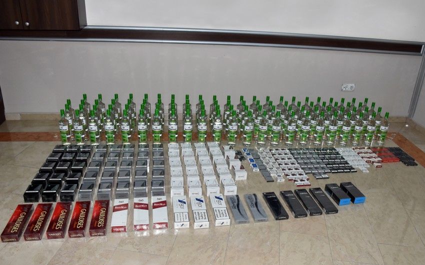 Şərurda külli miqdarda aksizi olmayan siqaretlər, spirtli içkilər və yivli odlu silah aşkarlandı