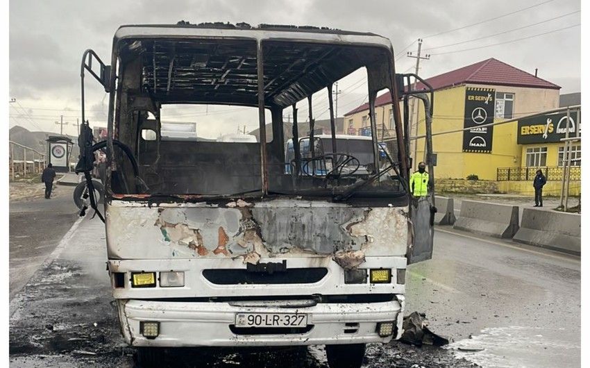 DİN Bakıda avtobusun yanması ilə bağlı məlumat yaydı