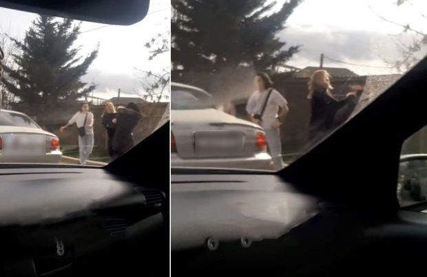 8 Mart günü xanımlar arasında dava düşdü -     VİDEO