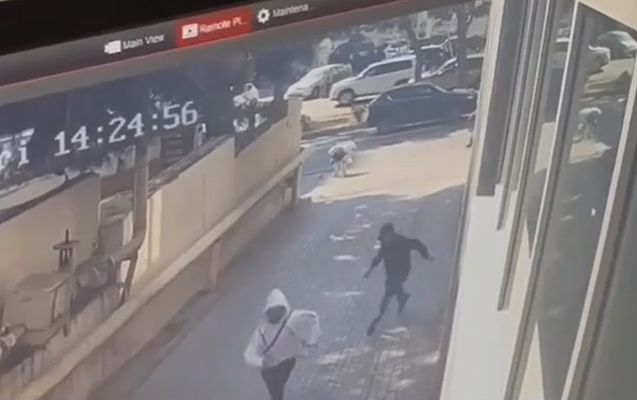 Bakıda tələbənin vurulma anı -       VİDEO