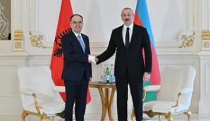 Azərbaycan Prezidenti İlham Əliyev Albaniya Prezidenti Bayram Beqay ilə görüşdü -     YENİLƏNDİ — foto 3