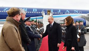 Prezident İlham Əliyev Almaniyaya işgüzar səfərə getdi -   FOTOLAR — foto 2