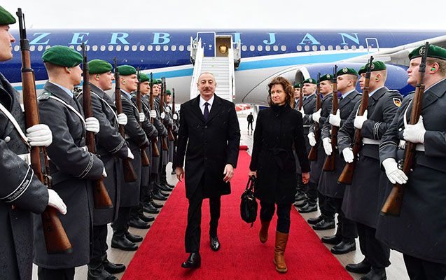 Prezident İlham Əliyev Almaniyaya işgüzar səfərə getdi -   FOTOLAR
