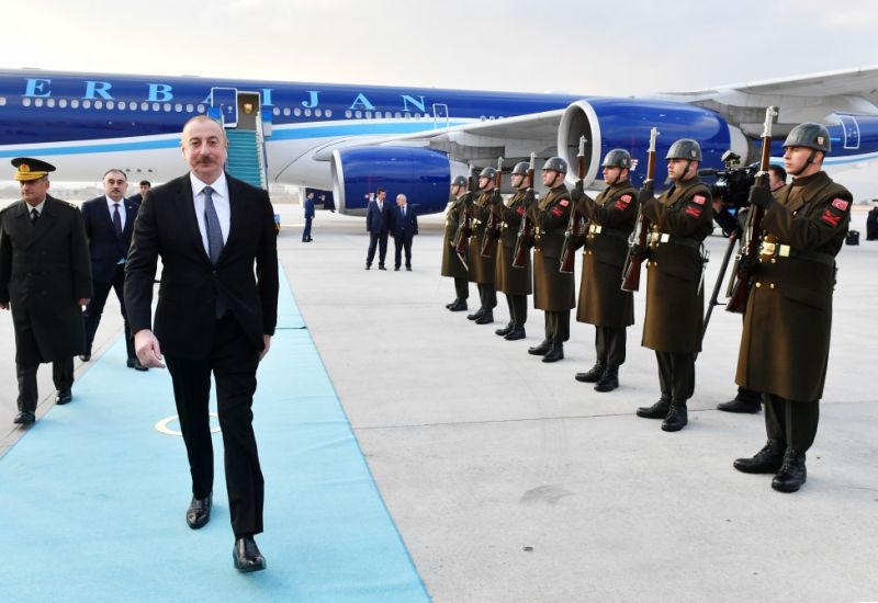 Azərbaycan Prezidenti İlham Əliyev Türkiyəyə səfərə gedib