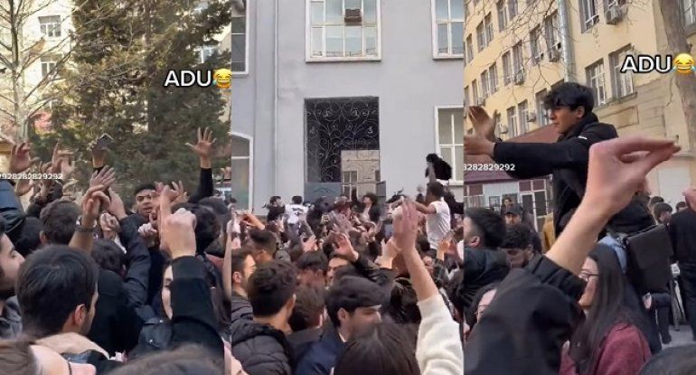 Tələbələrin kriminal aləmə olan rəğbəti:       mahnısını oxuyub havasına oynadılar - VİDEO