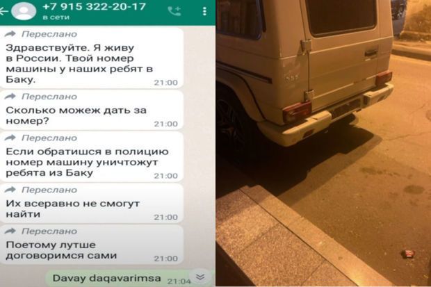 “Galenvagen”in bahalı nömrəsini oğurlayan şəxs tapıldı -     VİDEO