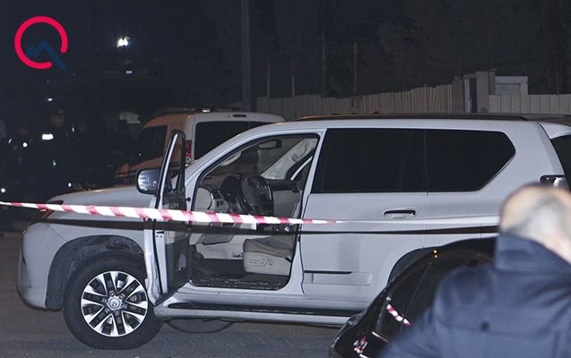 Fazil Mustafanın maşını bu hala düşüb -       FOTO