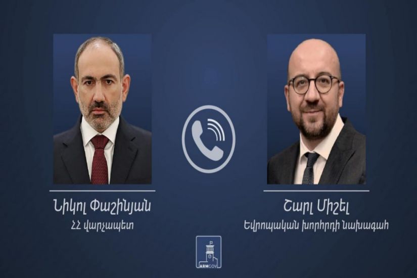 Paşinyan Şarl Mişellə telefonla danışıb