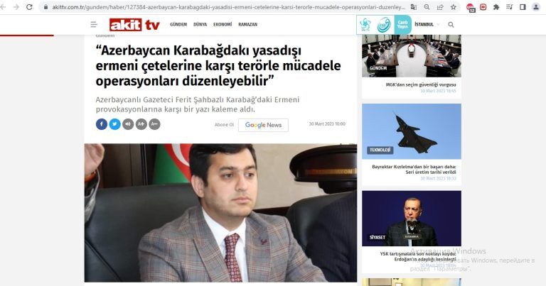 Fərid Şahbazlı xarici KİV-ə danışdı:   “Azərbaycan təxribatlara səbr nümayiş etdirmək niyyətində deyil”
