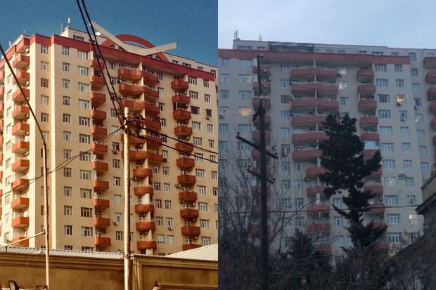 Bakıda 17 mərtəbəli binanın 18-ci mərtəbəsi tikildi -     “Quş qanadı” isə söküldü